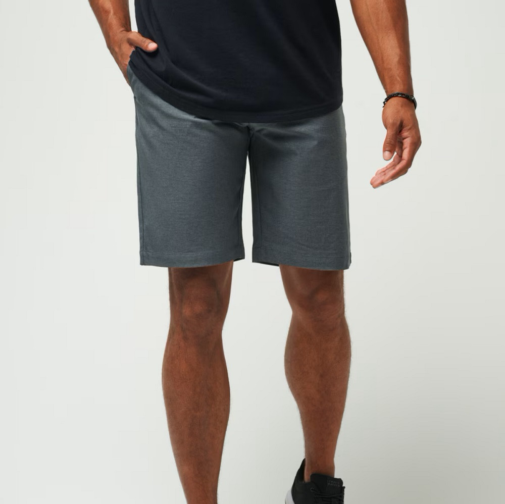 Short tissé Regular Fit - Bleu foncé/rayé - HOMME | H&M FR